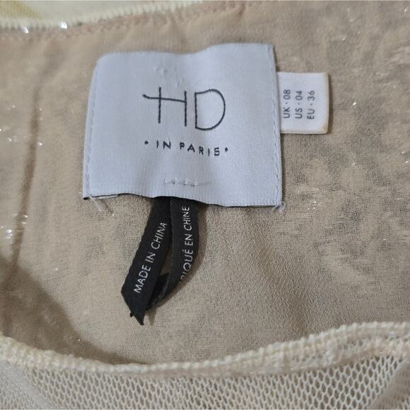 Anthropologie x HD in PARIS Lace and Sequins Party‎ Shirt Size 4 Small - Picture 6 of 7